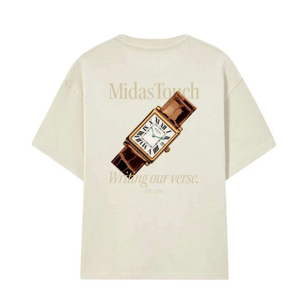 Camiseta Midas Touch Watch Off-White - Droper