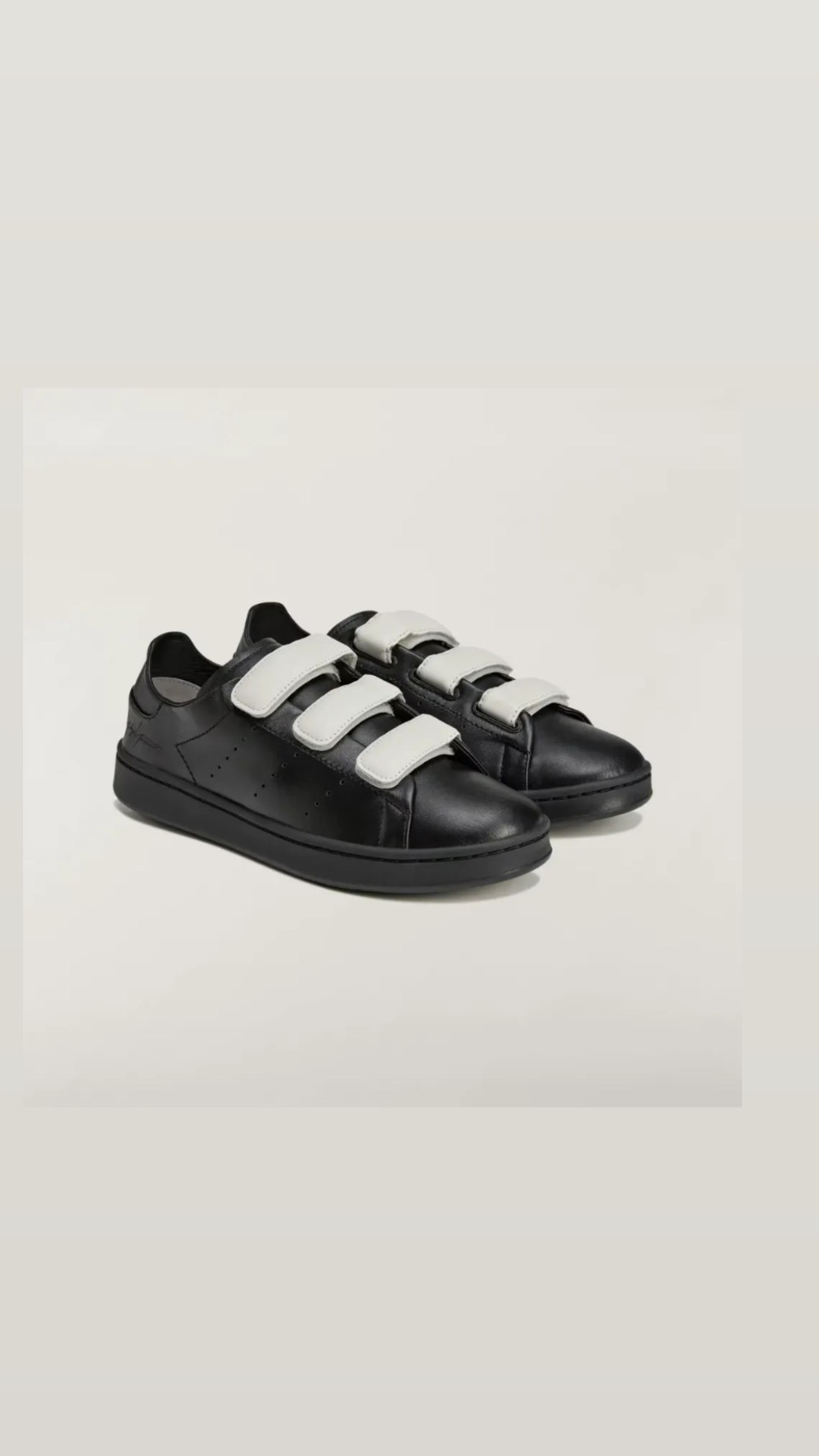 Y-3 x adidas Stan Smith Hook-And-Loop Black Orbit Grey — 38 / 39 / 40 / 41 / 42 / 43, Novo