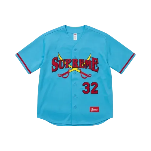 Camiseta Supreme Swords Baseball Jersey Blue FW25-W1 - Droper