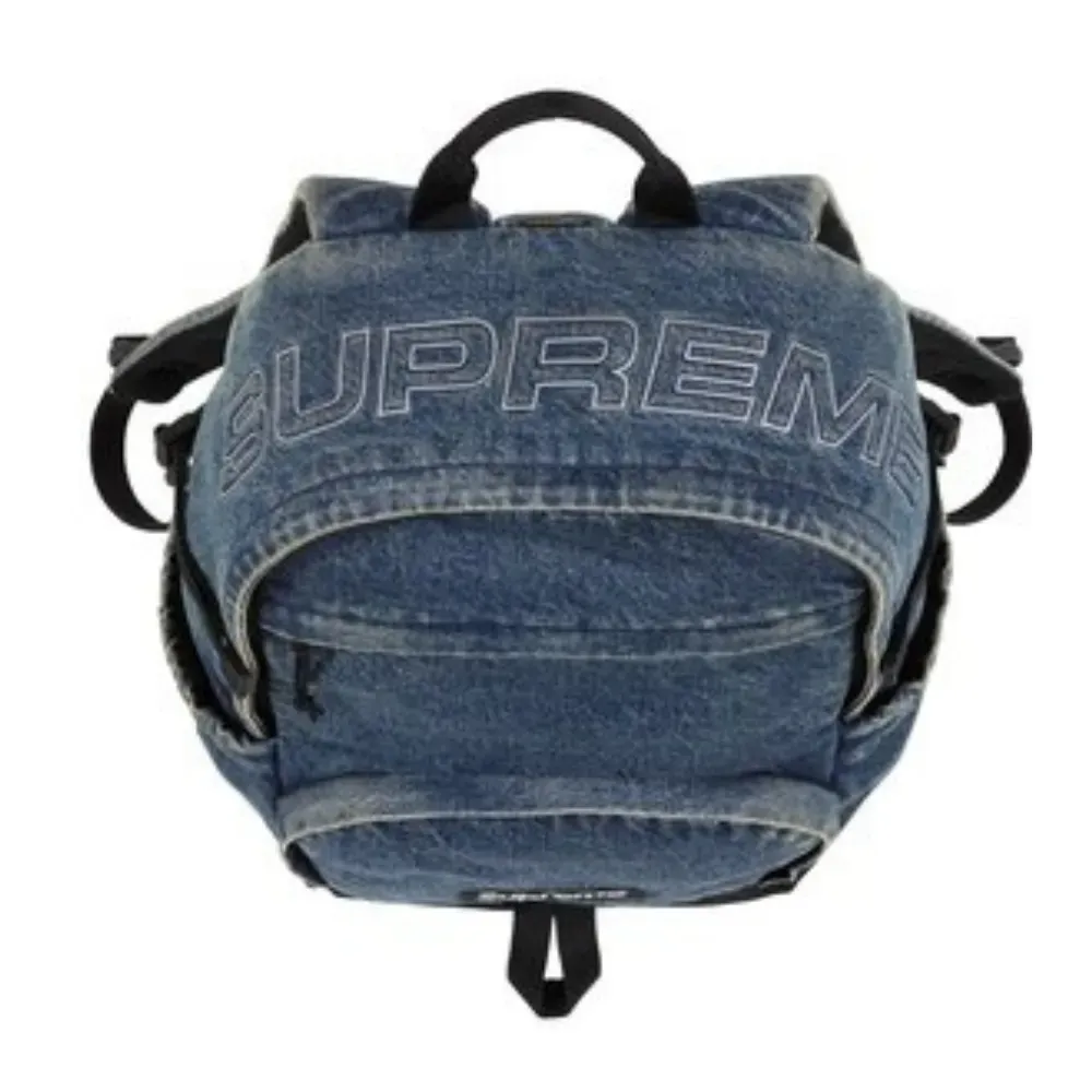 Mochila Supreme Denim Washed Indigo FW25-W1 - Droper