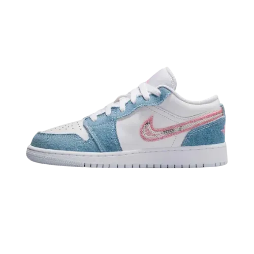 Air Jordan 1 Low SE GS Denim Sequin