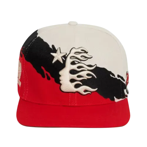 Boné Hellstar Paintbrush Snapback Red Black - Droper