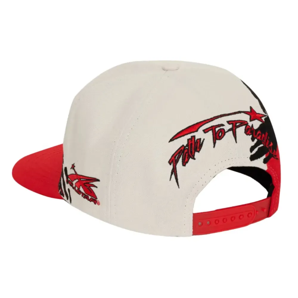 Boné Hellstar Paintbrush Snapback Red Black - Droper