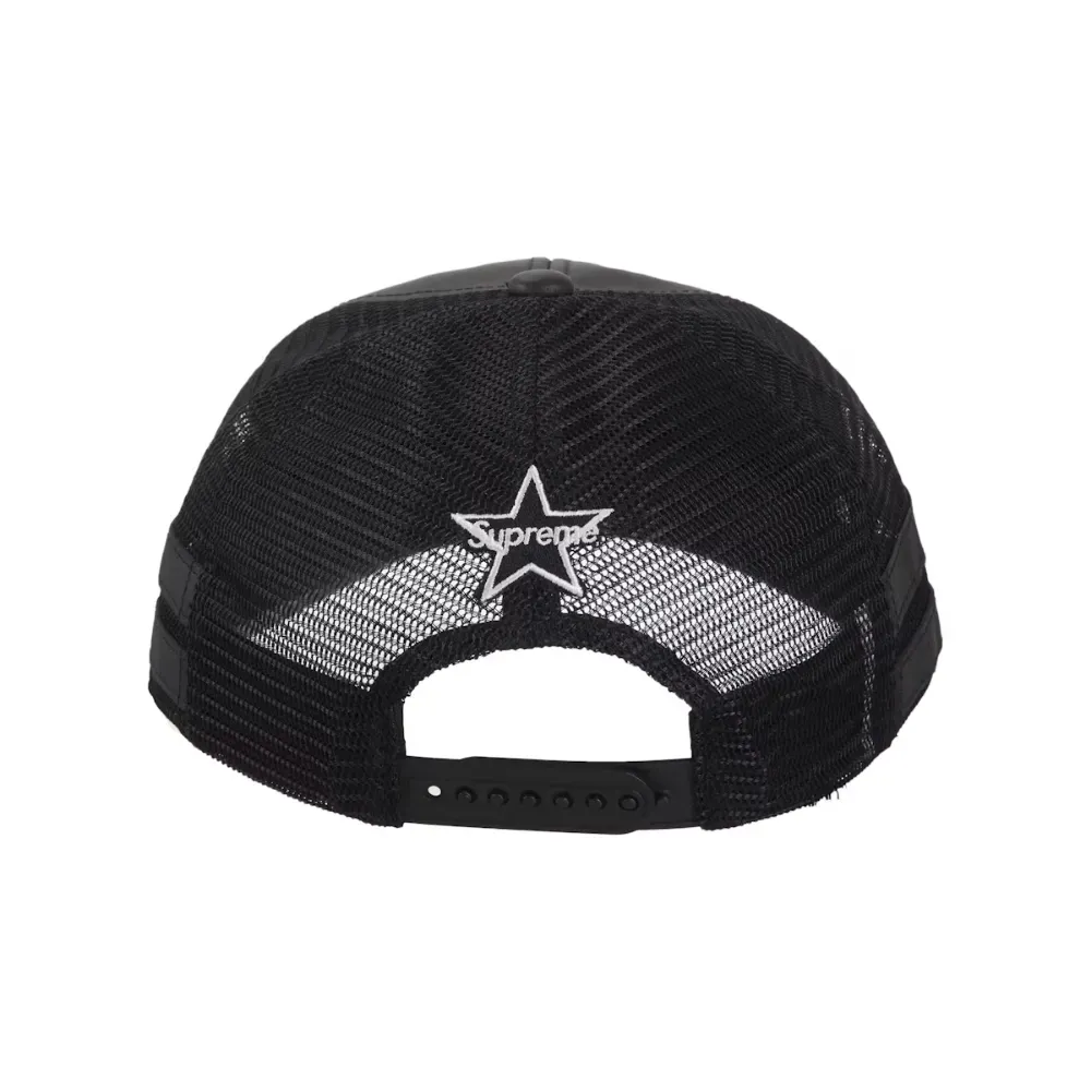 Boné Supreme Vanson Leathers Mesh Back 6-Panel Black - Droper