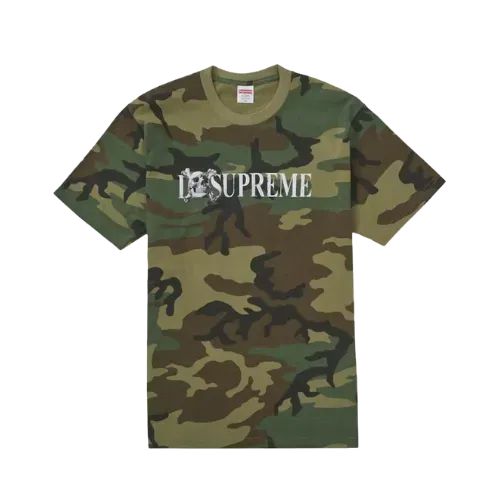 Camiseta Supreme Skull Woodland Camo FW25-W1 - Droper