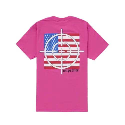 Camiseta Supreme Target Fuchsia FW25-W1 - Droper