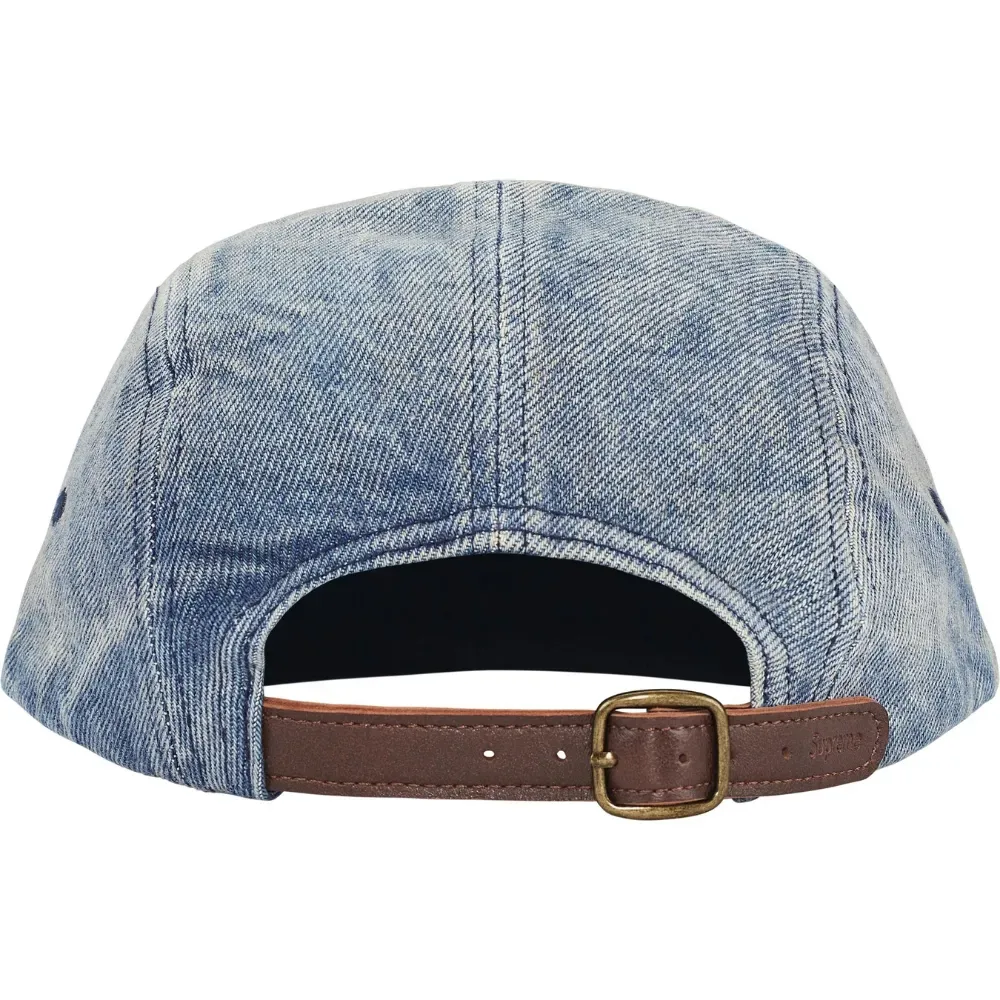 帽子 Supreme 25FW Washed Chino Twill Camp Cap Boné Supreme Washed Chino Twill Camp Denim FW25-W1 - Droper