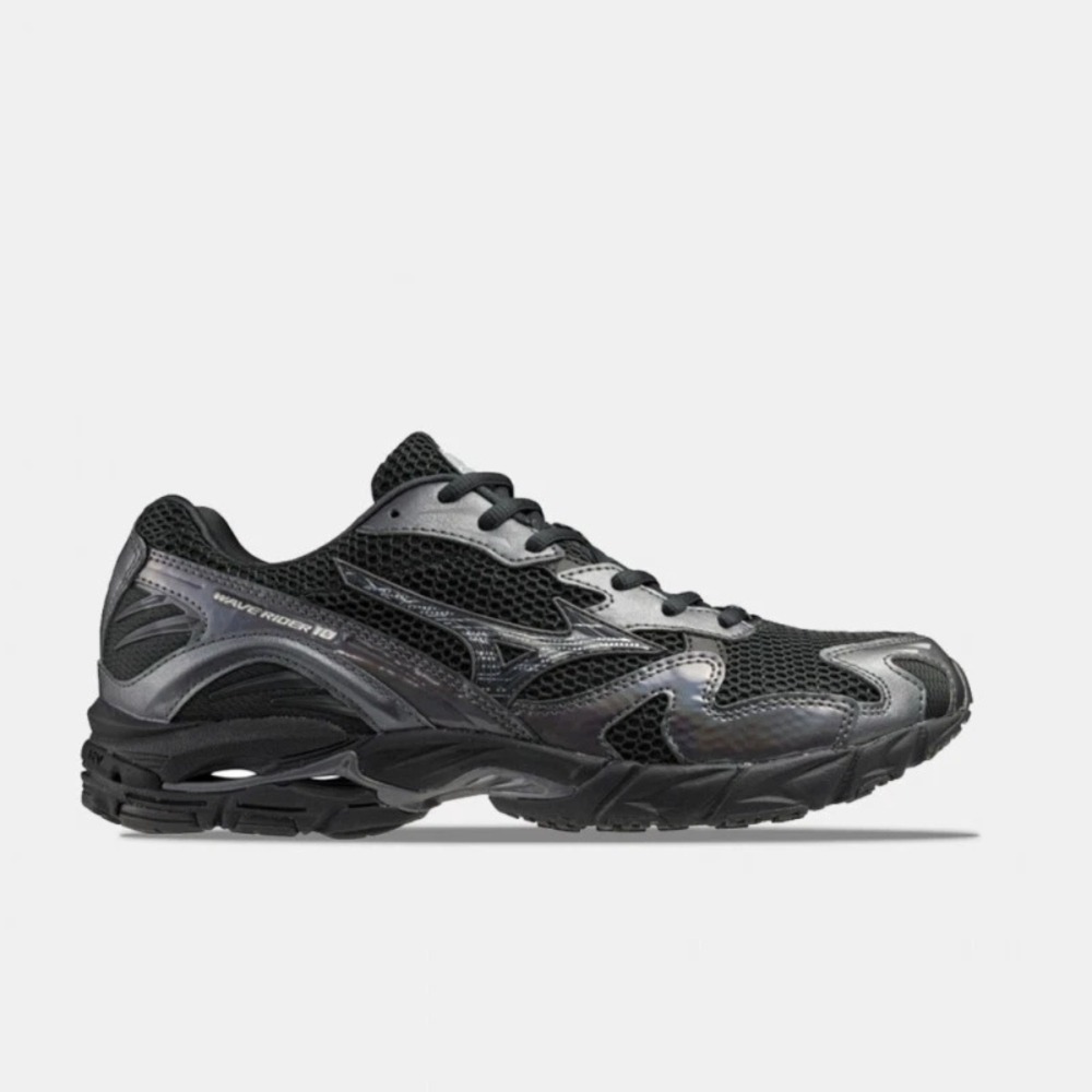 Mizuno Wave Rider 10 Black Sand Metallic Grey