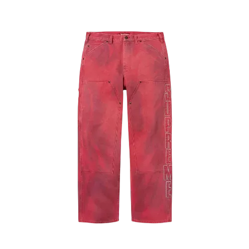 Calça Supreme Reflective Double Knee Red FW25-W1 - Droper