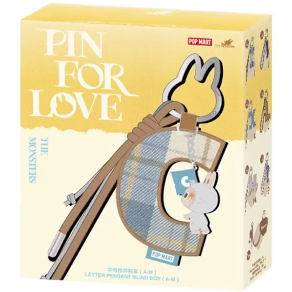 Pop Mart Labubu The Monsters Pin for Love Letter Pendant A-M