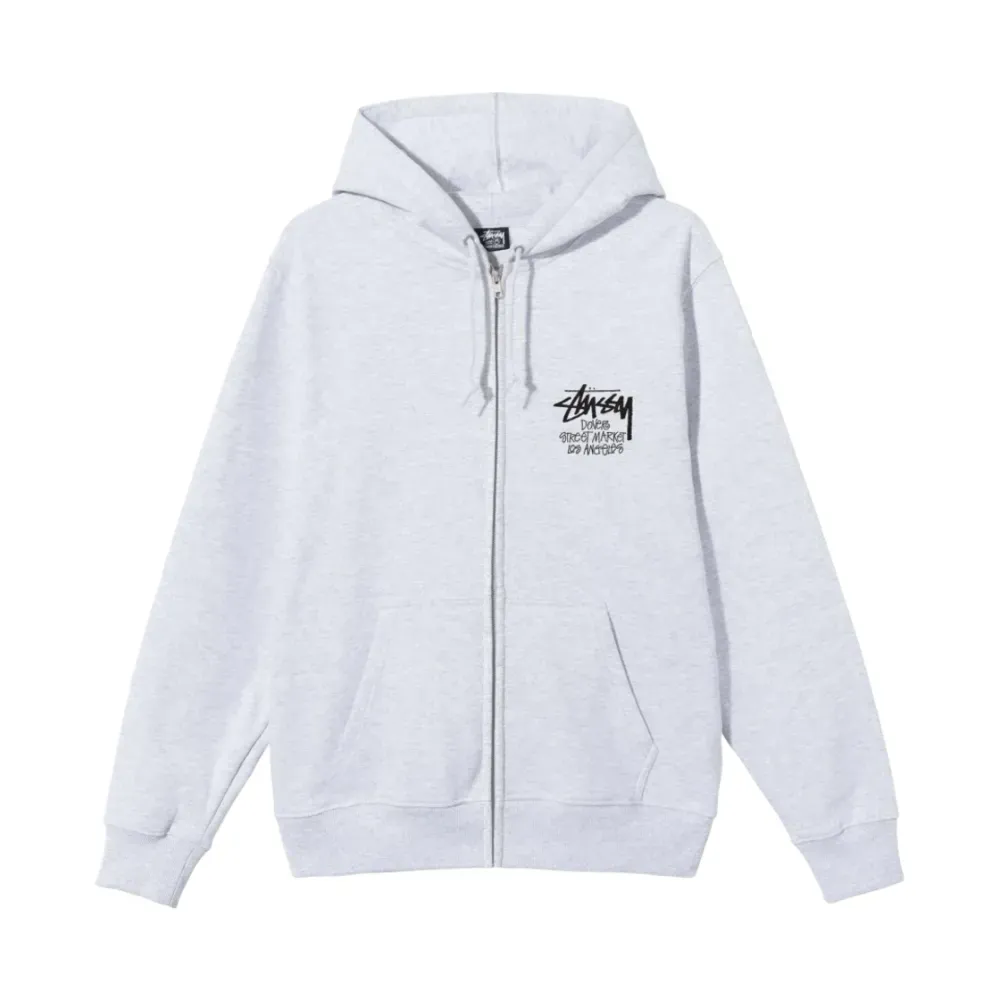 Dover Street Market x Stussy Moletom Stock Los Angeles Zip Ash Dover Street Market x Stussy Moletom Stock Los Angeles Zip Ash