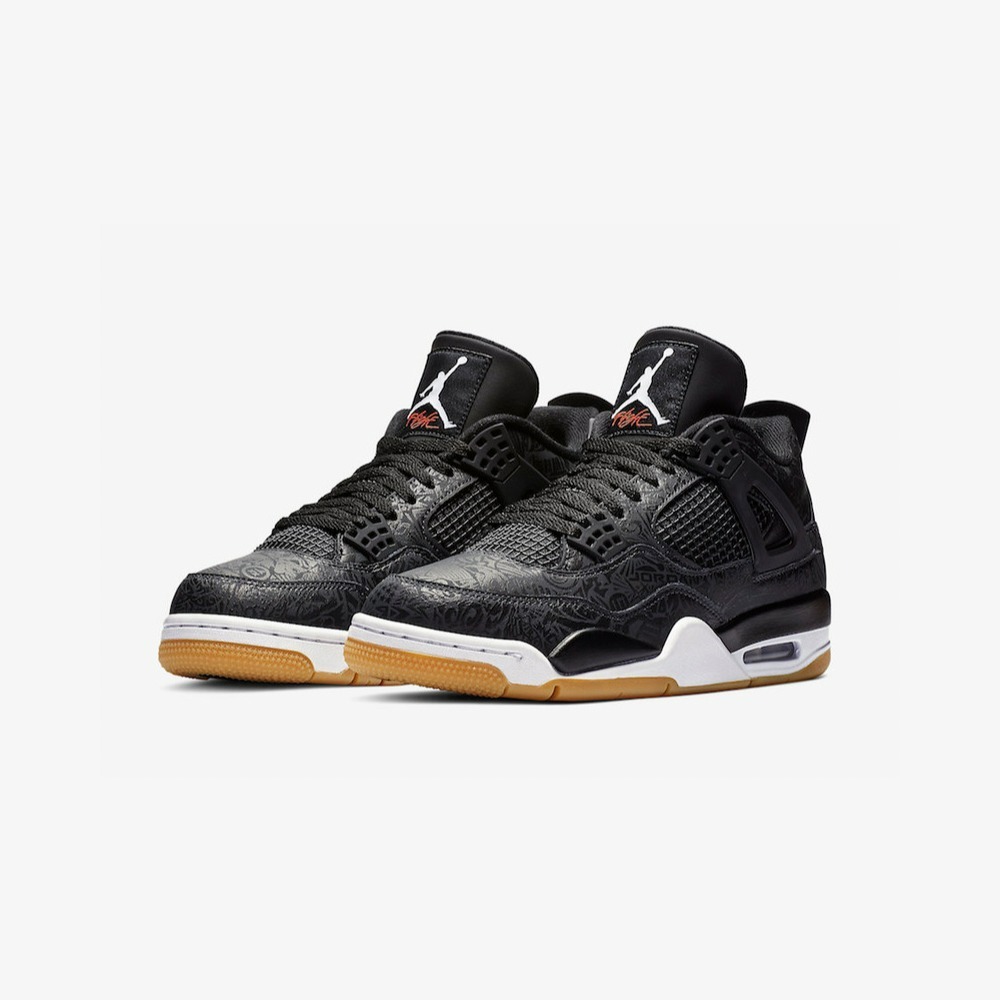 Air Jordan 4 Laser Black Gum — 42 / 43, Novo