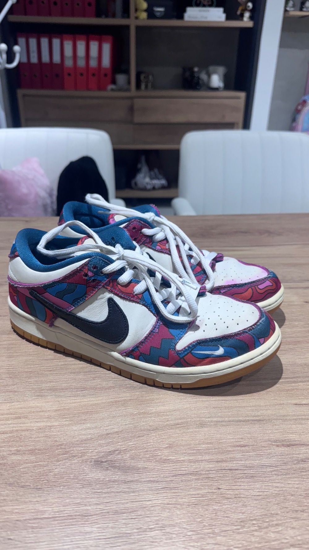 Parra x Nike SB Dunk Low Pro Abstract Art — 40.5, Usado