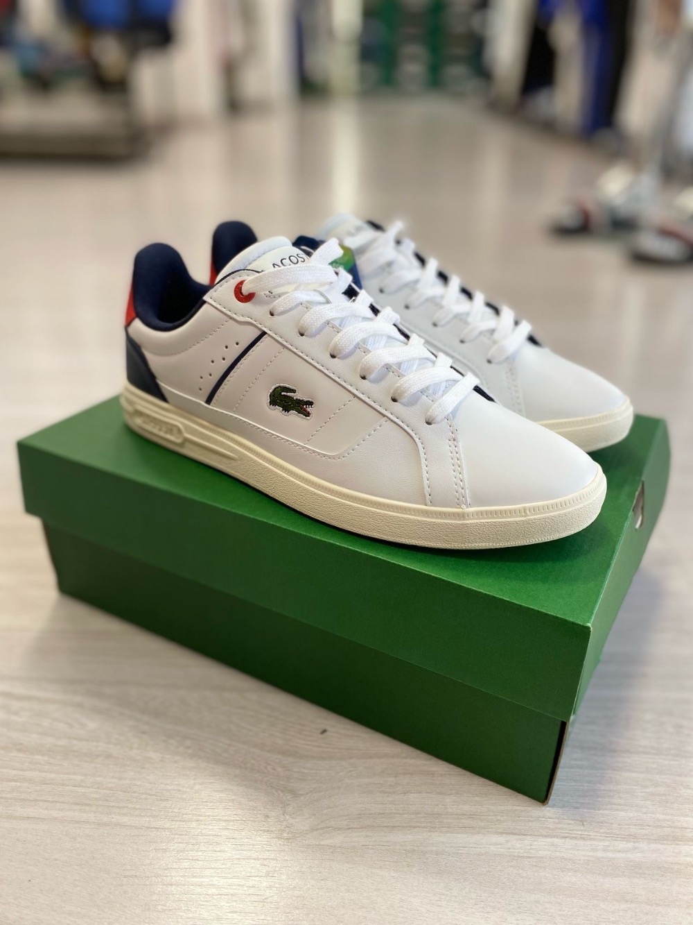 Lacoste Europa Pro White Navy