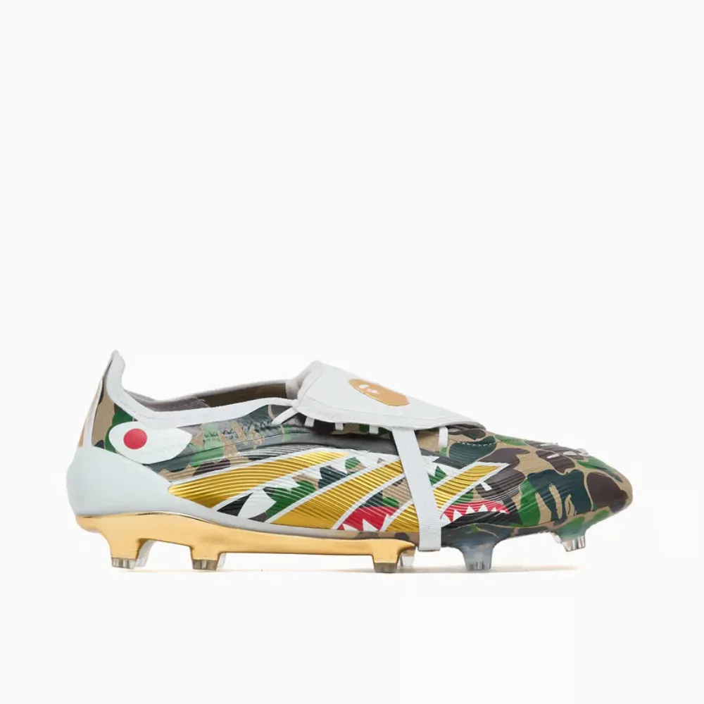 BAPE x adidas Predator Elite Hemp Gold Metallic Cloud White - Droper