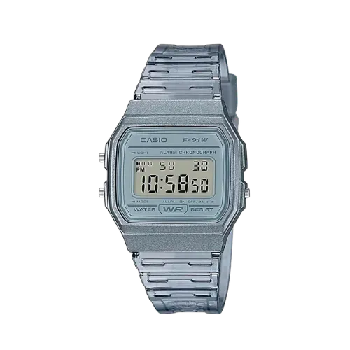 Relógio Casio Digital Vintage Grey F-91WS-8DF