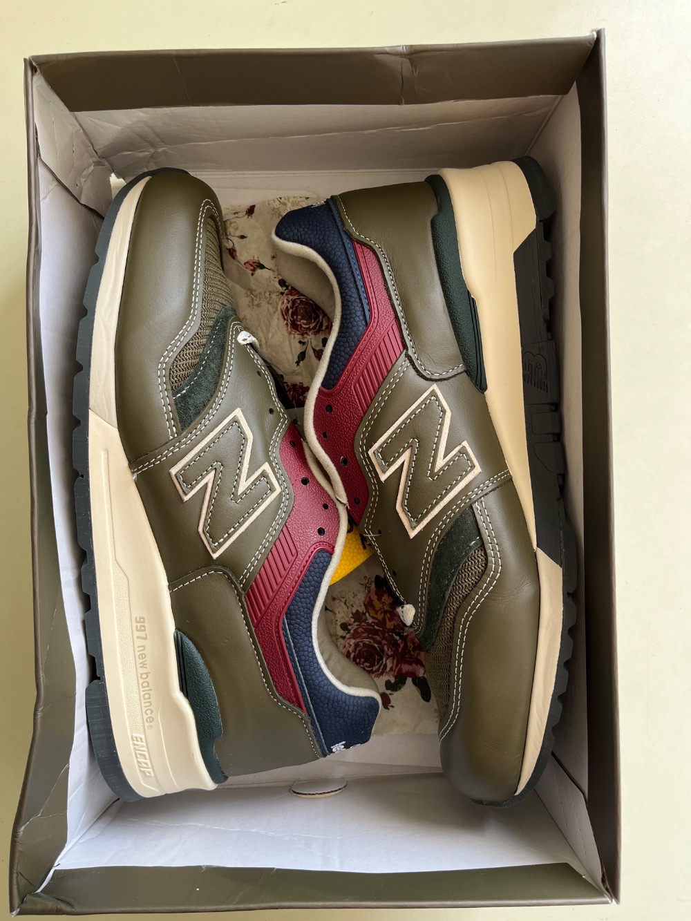 Aimé Leon Dore x New Balance 997 Made in USA Dark Moss Angora