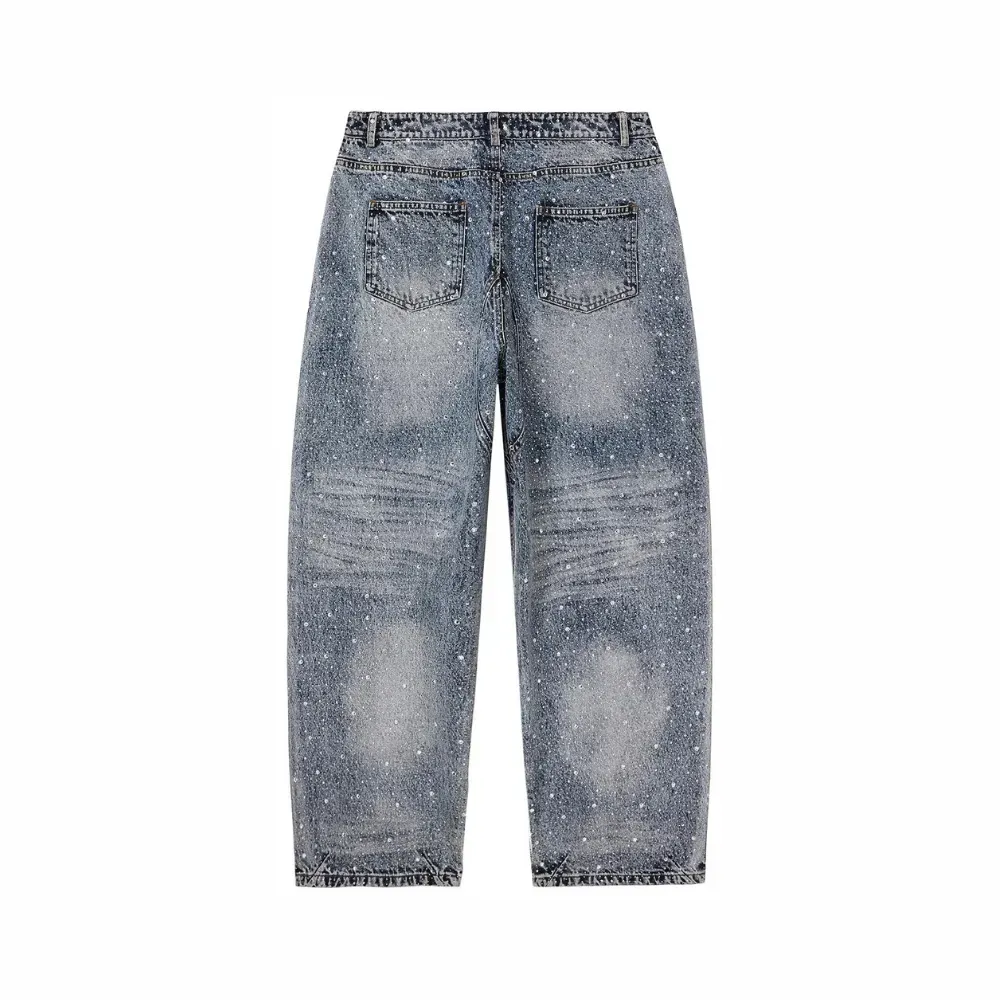 Calça Vale Lives Forever Rain Classic Denim Light Wash foto 1