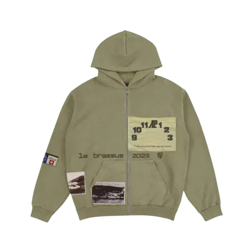 Audemars Piguet x Travis Scott CJ Moletom Le Brassus Zip Up Khaki Brown