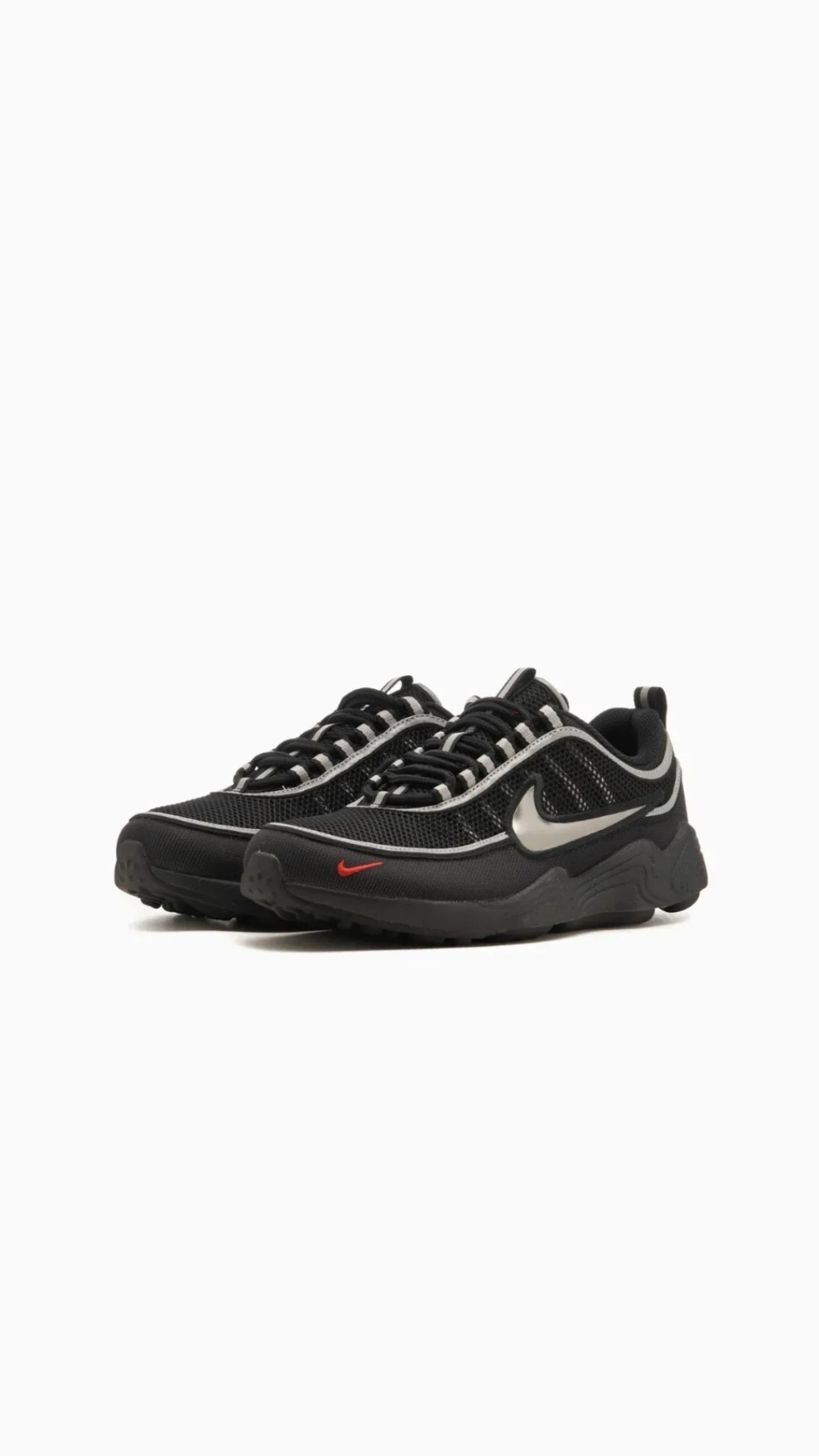 Nike Air Zoom Spiridon OG Black Metallic Silver — 38 / 40 / 41 / 42 / 43, Novo