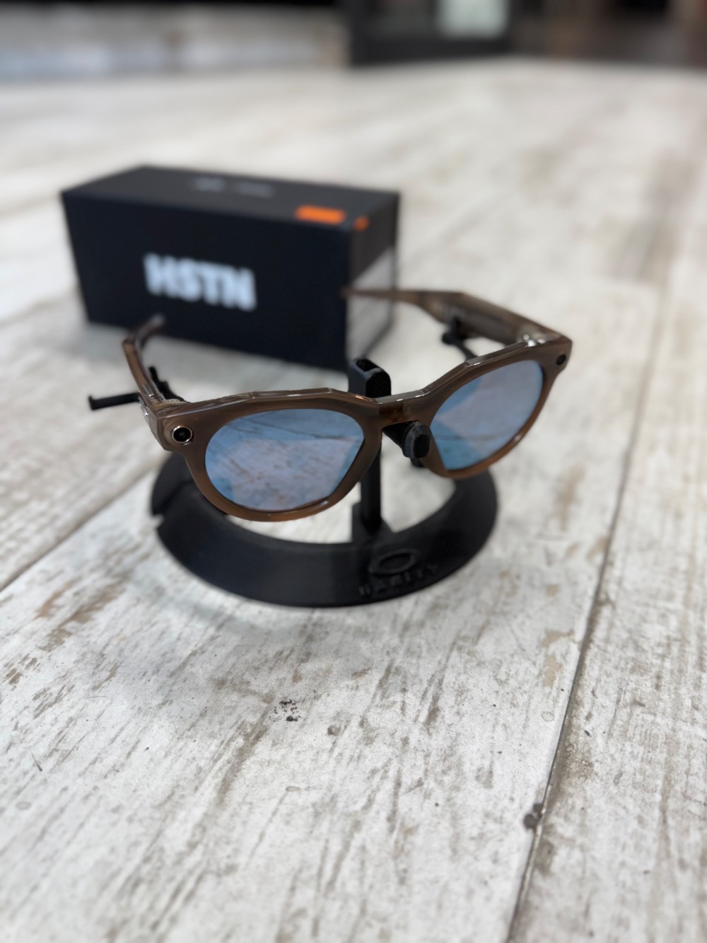 Meta x Oakley HSTN Prizm Deep Water Polarized Brown Smoke