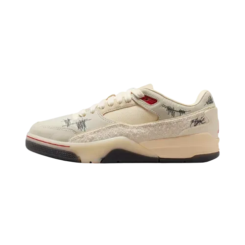 Téla D'Amore x Who Decides War x Jordan Flight Court Coconut Milk