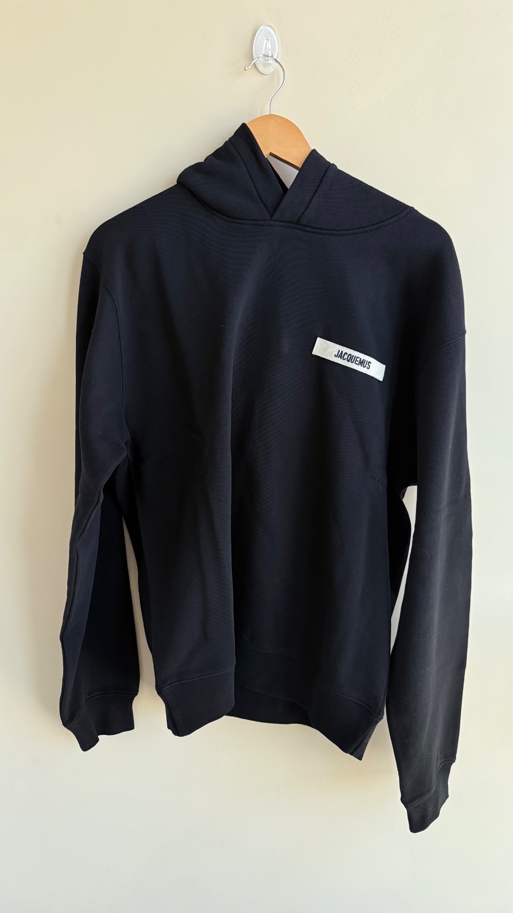 Jacquemus Moletom Gros Grain Logo Preta