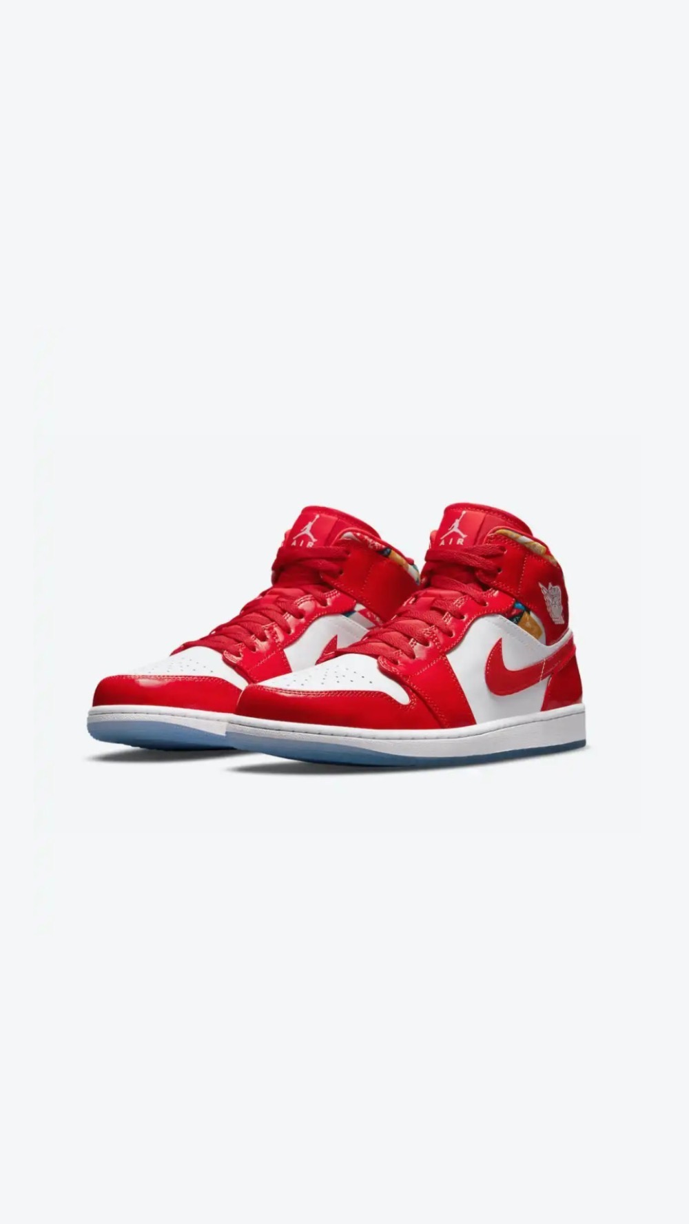 Air Jordan 1 Mid Red Patent — 39 / 43, Novo