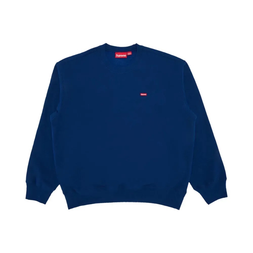 Crewneck Supreme Small Box Dark Royal — M / G, Novo