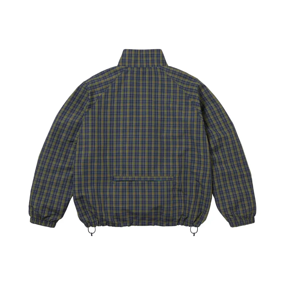 ジャケット・アウター Supreme Plaid Track Jacket Navy M Jaqueta Supreme Plaid Track Navy FW25-W6 - Droper