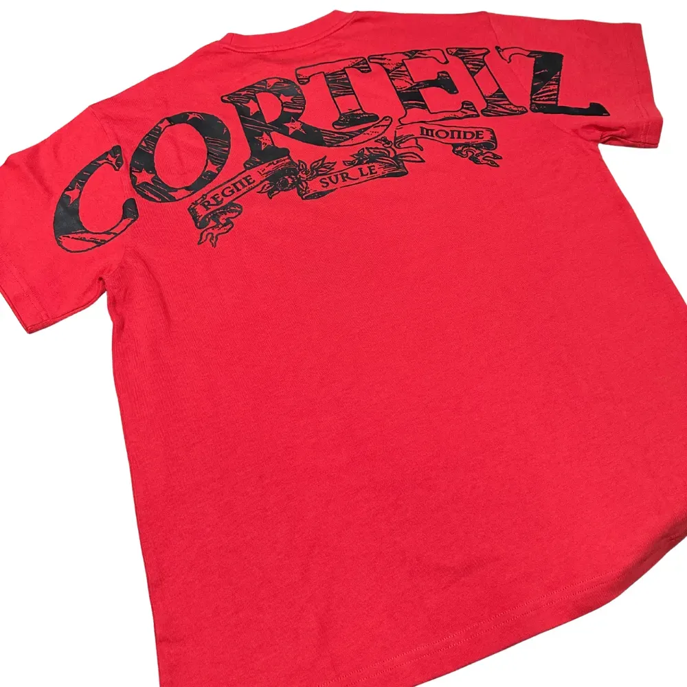 Camiseta Corteiz Royale Heavyweight LA Exclusive Red - Droper