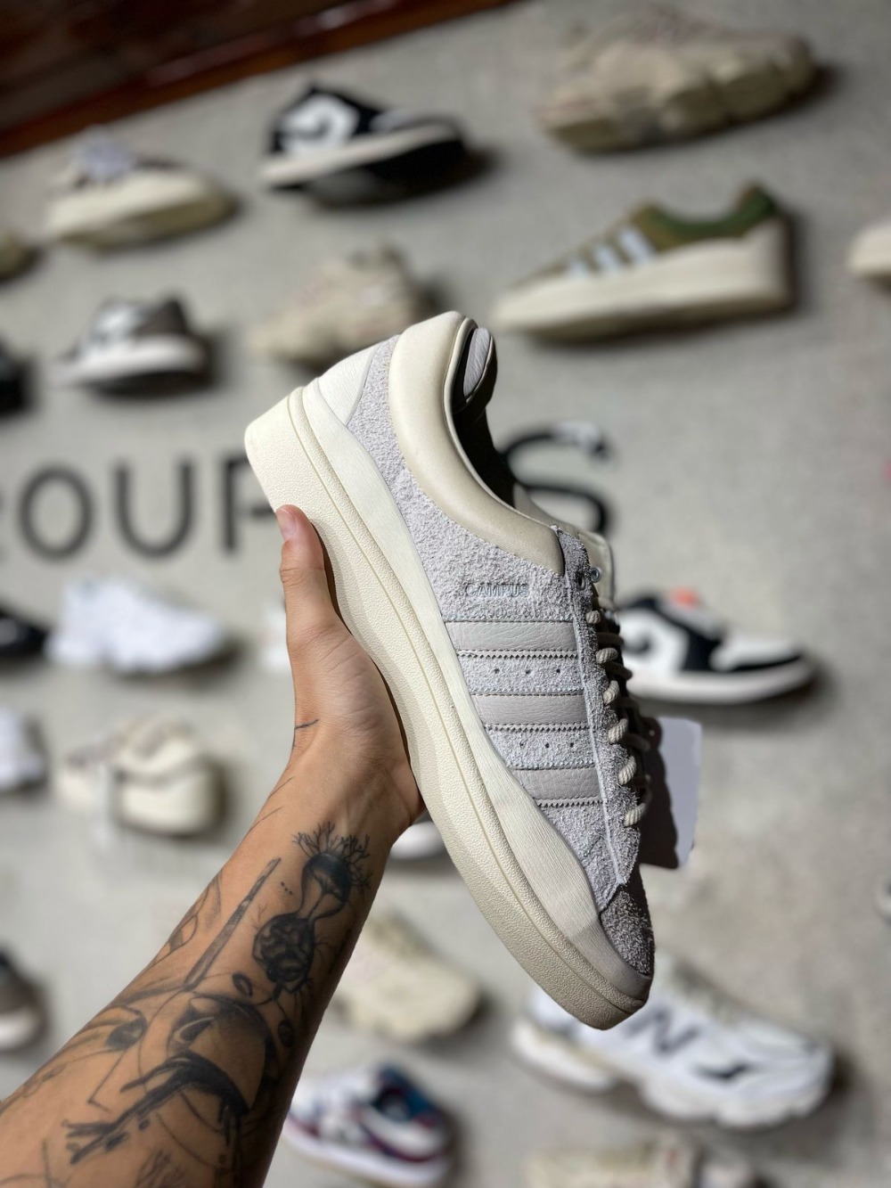 Bad Bunny x adidas Campus Light Cloud White