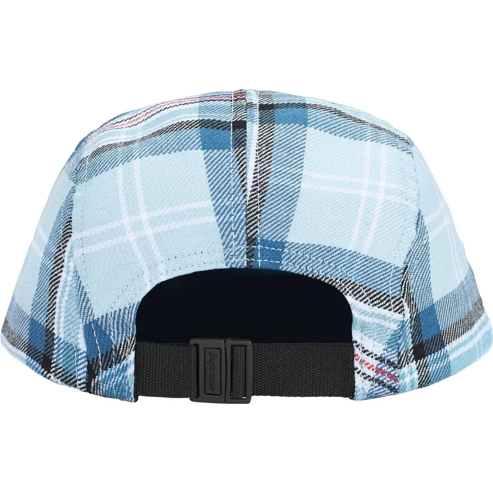 ゆ*ん様 Supreme Lochcarron Camp Cap ローズプレイド Boné Supreme Lochcarron Camp Light Blue FW25-W3 - Droper