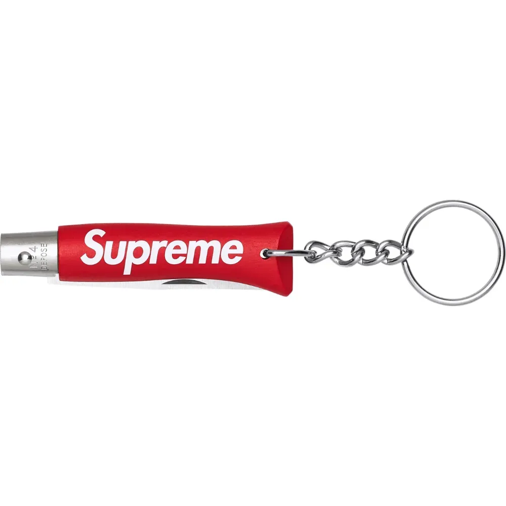 Supreme Opinel No. 4 Knife Keychain 3色 Opinel x Supreme Chaveiro No. 4 Knife Red FW25-W3 - Droper