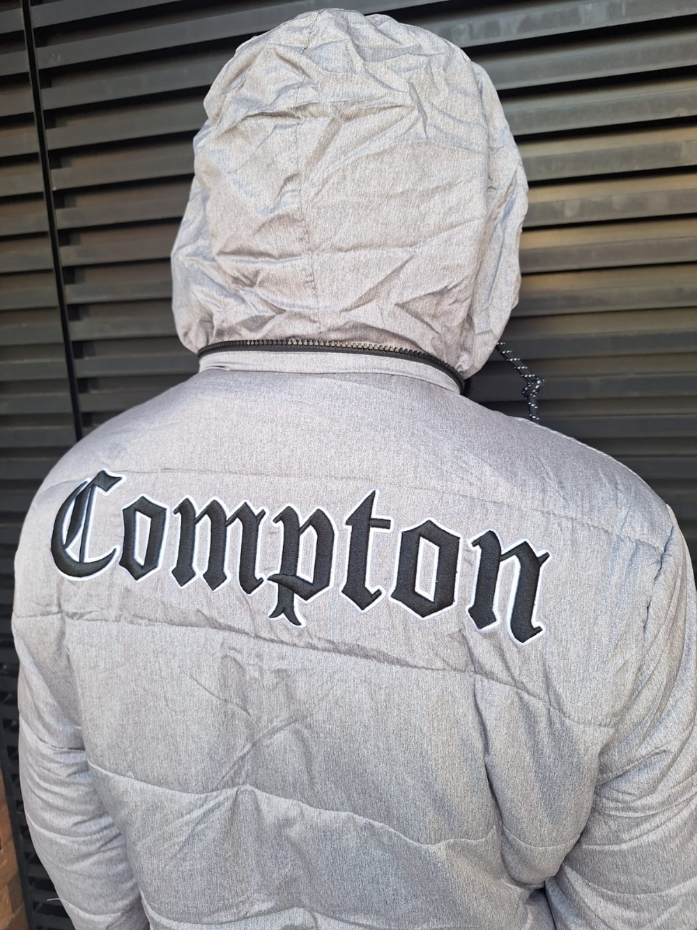 Jaqueta Starter Compton Capuz Estofada Grey