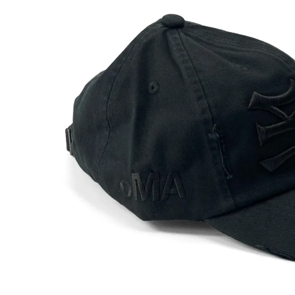 Boné oMA Studios NY NY Distressed Cap Black - Droper