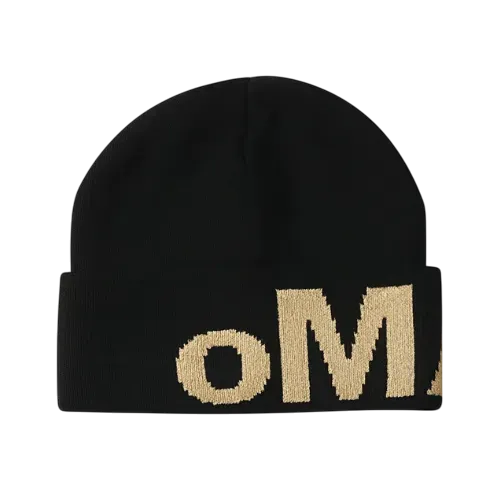 Touca oMA Studios Logo Beanie Black