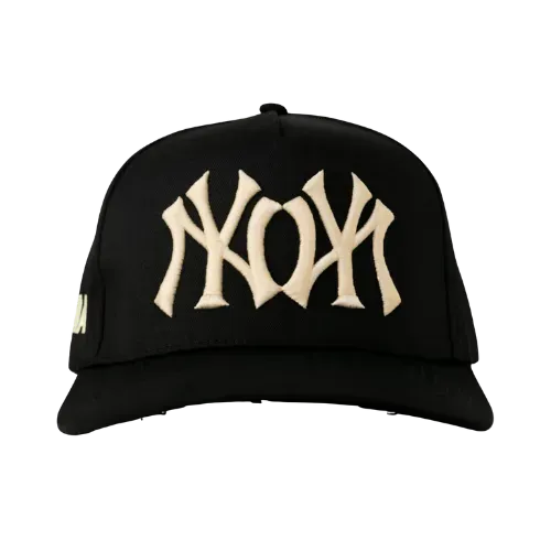 Boné oMA Studios NY NY Black Cream - Droper
