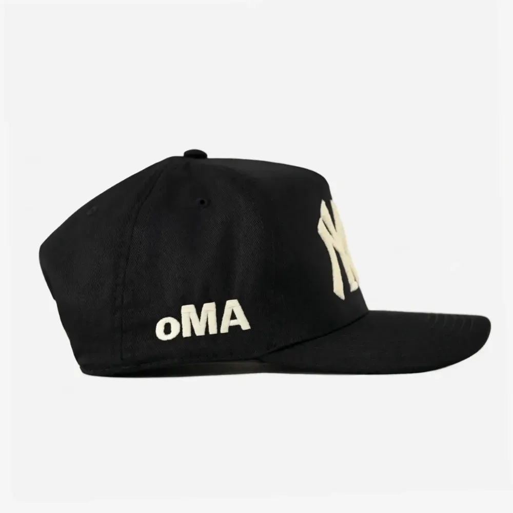 Boné oMA Studios NY NY Black Cream - Droper