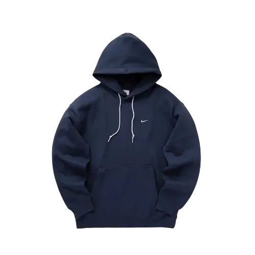 Moletom Nike Solo Swoosh Fleece Pullover Thunder Blue White