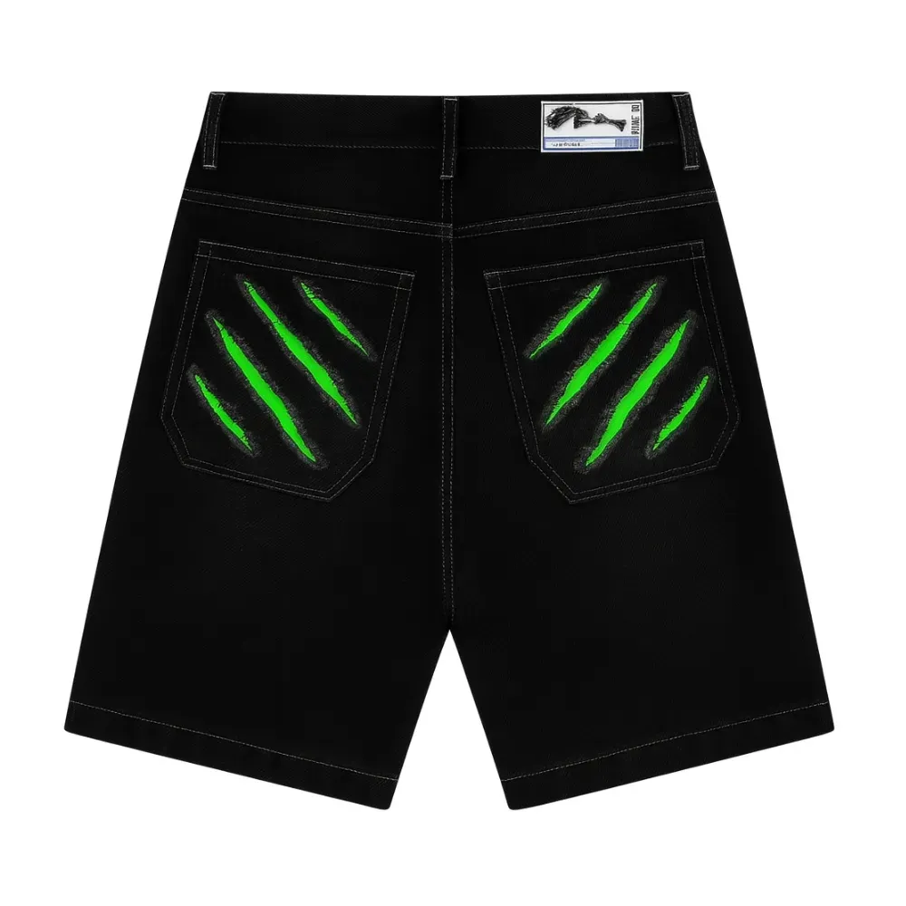 Imagem Bermuda Mad Enlatados Dente de Sabre Preto Verde