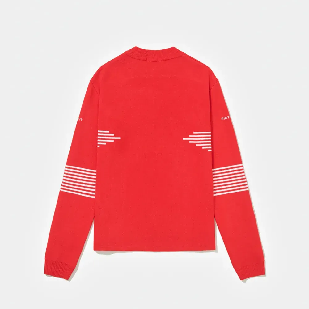 Imagem Sweater Piet Fitted Long Sleeve Sport Red