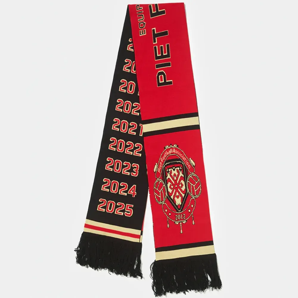Imagem Lenço Piet F.C. Football Knitted Black Red