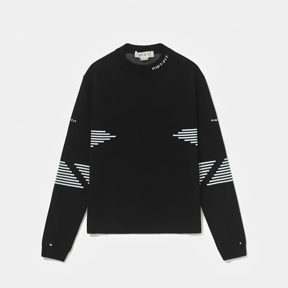 Imagem Sweater Piet Fitted Long Sleeve Sport Black