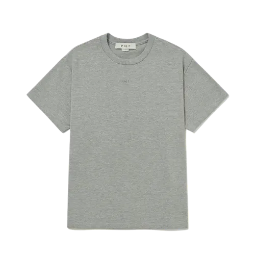 Camiseta Piet Logo Grey Melange