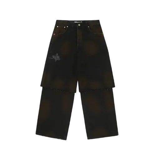 Calça Piet Layered Denim Black