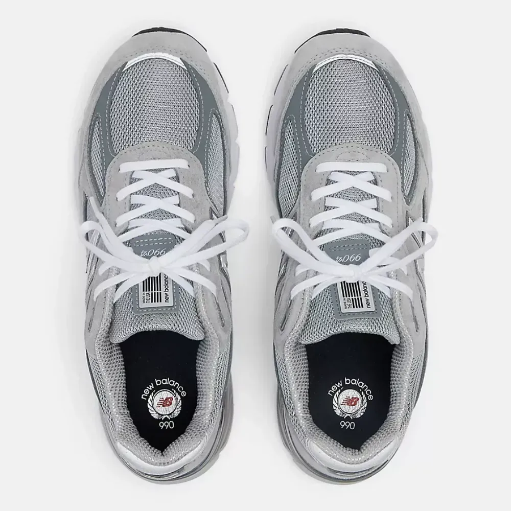 New Balance Made in USA 990v4 Grey White - Droper
