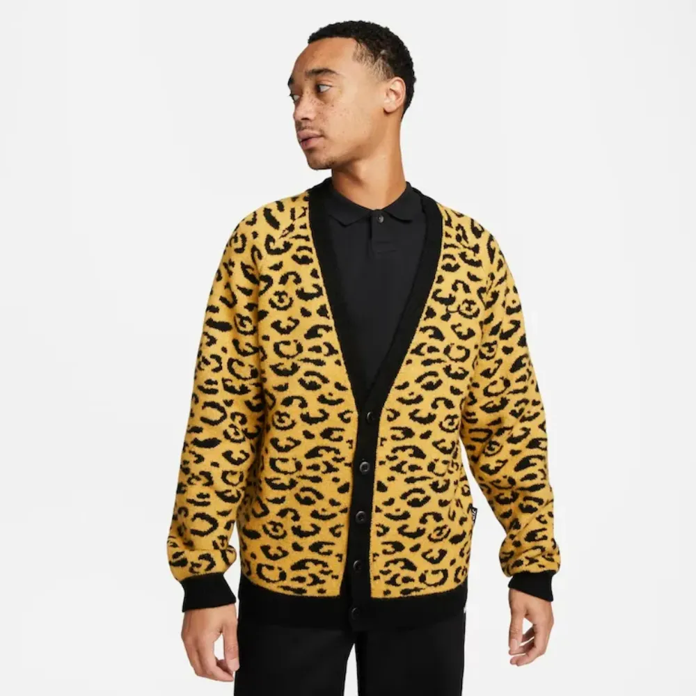 Cardigan Nike Sportswear Circa Yellow Leopard - Droper