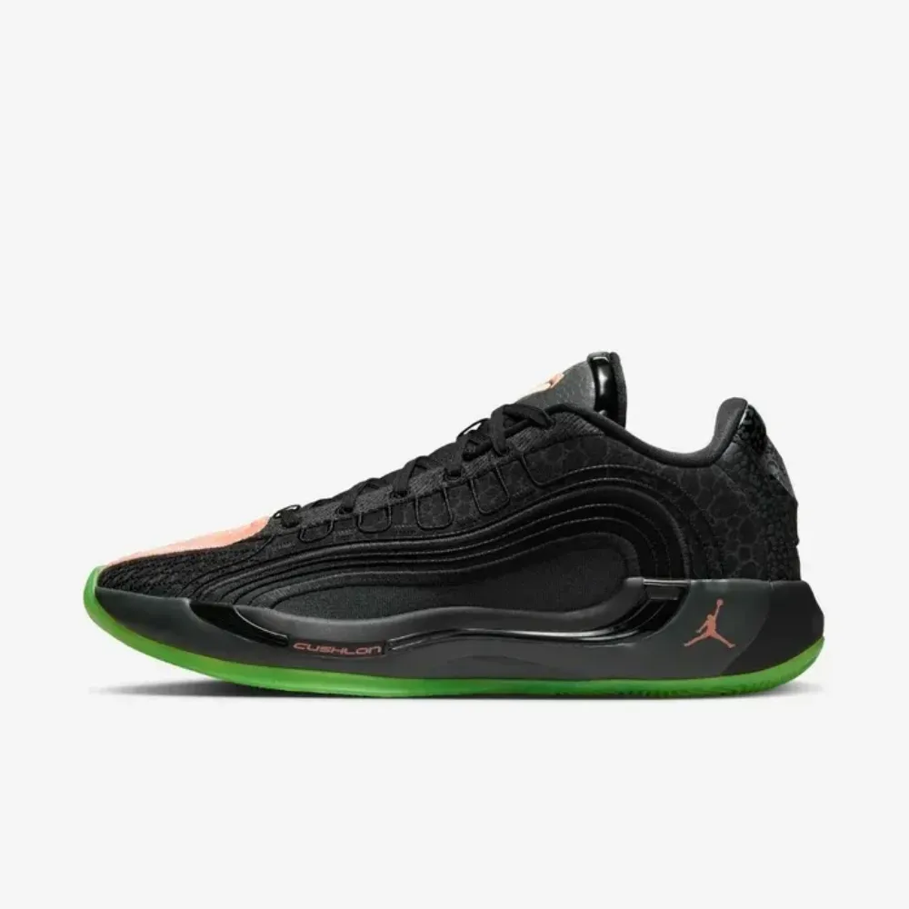 Jordan Luka 4 Black Orange Pulse Electric Green Team Orange - Droper