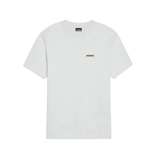 Camiseta Jacquemus The Gros Grain Logo Grey - Droper
